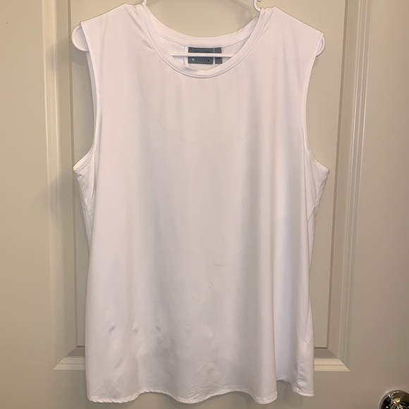 Athleta Crisscross Back White Tank - Picture 2 of 4